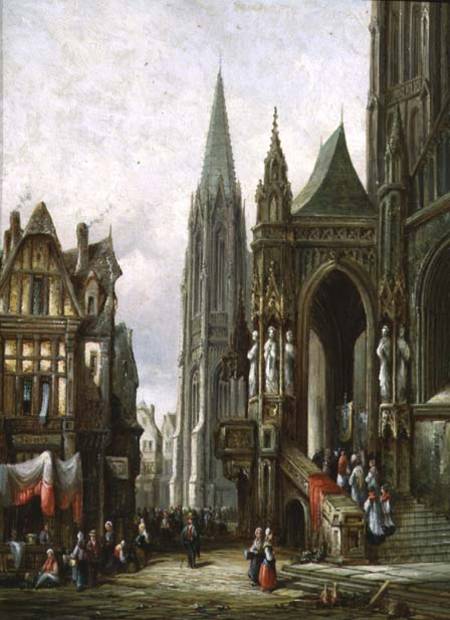Ecclesiastical Procession Entering a Cathedral from Henry Thomas Schafer