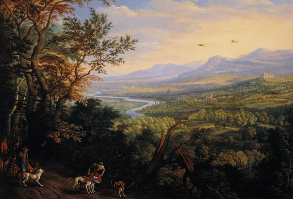 River Landscape from Herman Saftleven