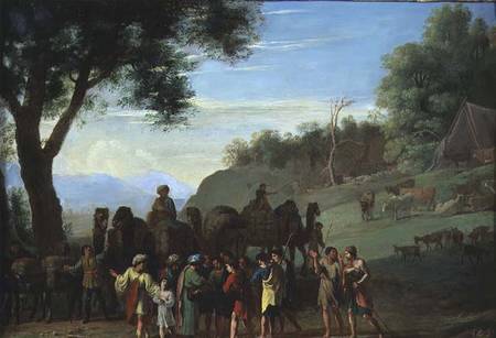 Joseph Sold by his Brothers from Herman van Swanevelt