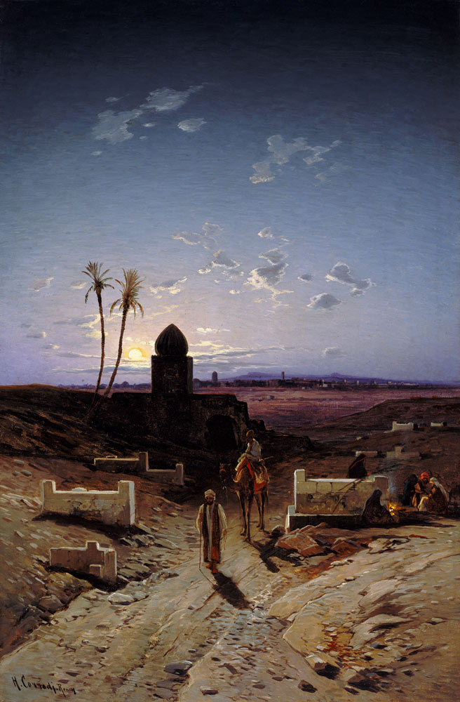 Abendlicht in der Wüste. from Hermann David Salomon Corrodi