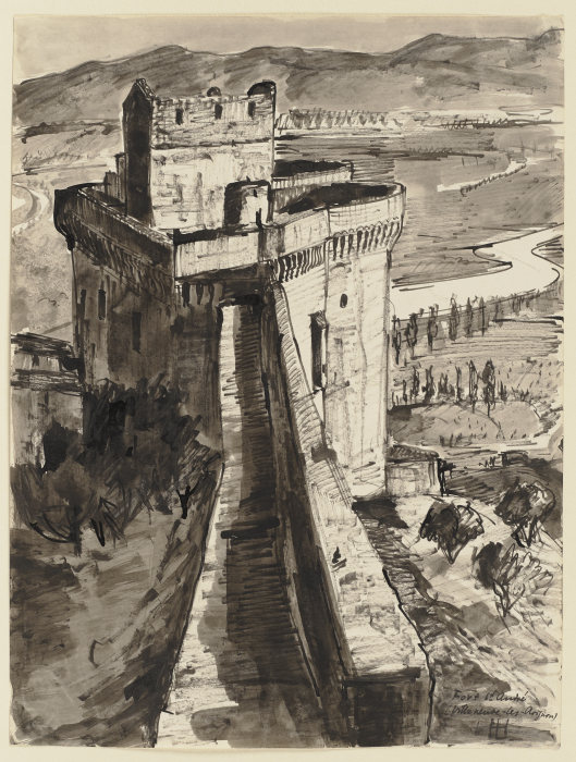 Fort Saint-André in Villeneuve-les-Avignon from Hermann Lismann