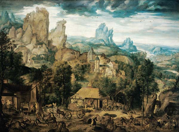 The Coppermine (oil on panel) from Herri met de Bles