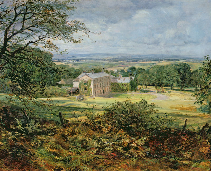 English landscape with a house from Heywood Hardy