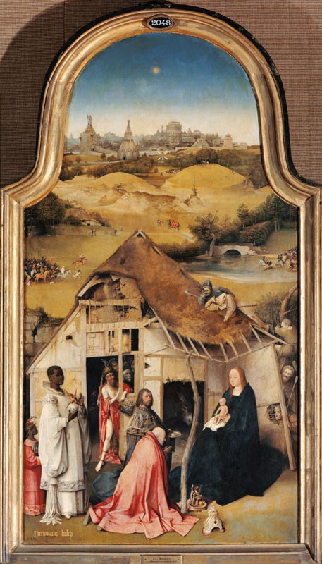 Die Anbetung der Könige Mitteltafel des Epiphanie-Triptychons. from Hieronymus Bosch