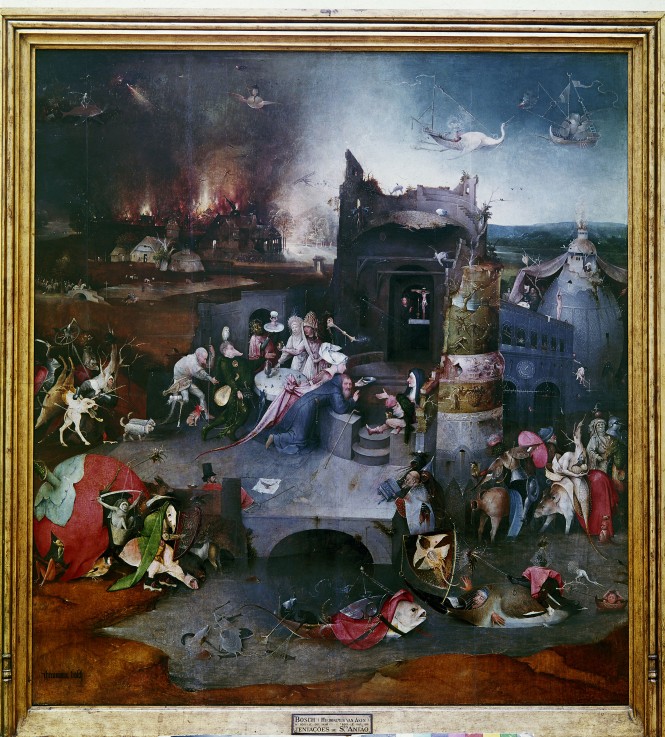 The Temptation of Saint Anthony (Central panel of a triptych) from Hieronymus Bosch
