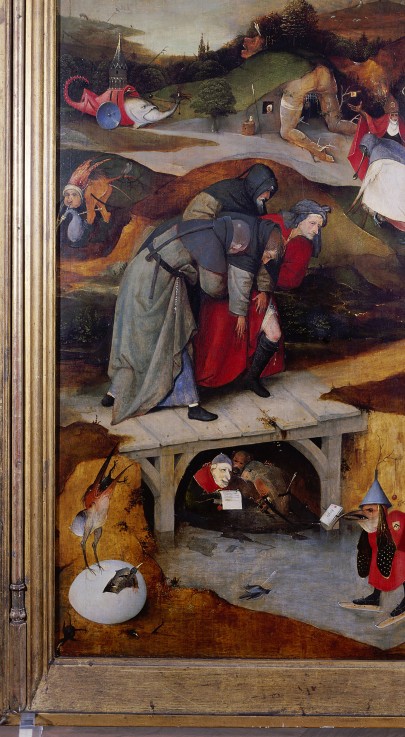 The Temptation of Saint Anthony (Detail of left wing of a triptych) from Hieronymus Bosch