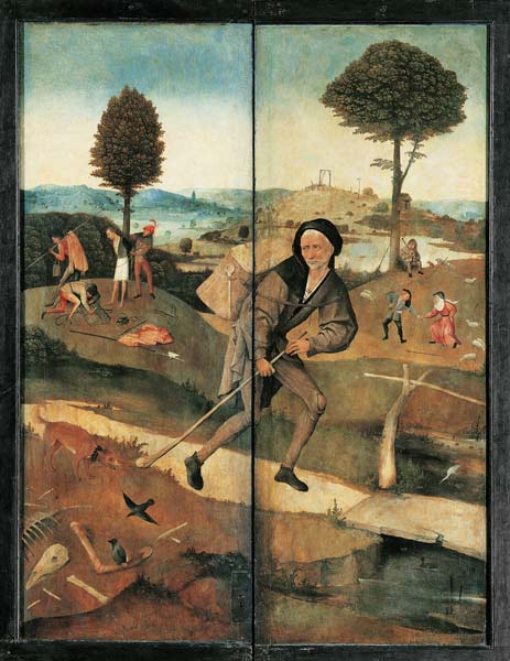 The Peddler (The Haywain Triptych, reverse) from Hieronymus Bosch