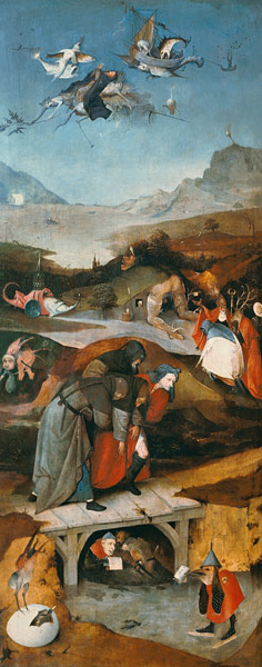 Temptation of St. Anthony (left hand panel) from Hieronymus Bosch