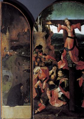 H.Bosch, Altar der Hl.Julia, Teilansicht