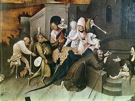 Triptych of the Temptation of St. Anthony, detail of the central panel from Hieronymus Bosch