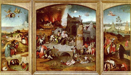Triptych of the Temptation of St. Anthony from Hieronymus Bosch