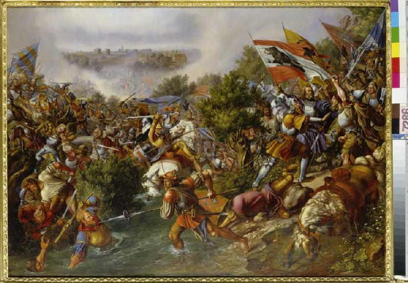 Die Schlacht bei St. Jakob. from Hieronymus Hess