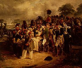 Die Verwundung des Marschals Lannes in der Schlacht von Esling am 22 Mai from Hippolyte Bellangé