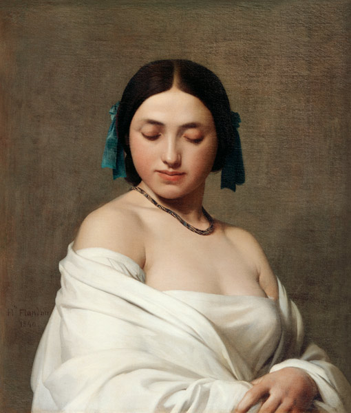 Junges Mädchen from Hippolyte Flandrin