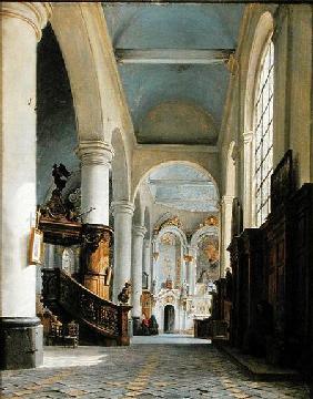 Interior of the Church of St. Denis, Saint-Omer
