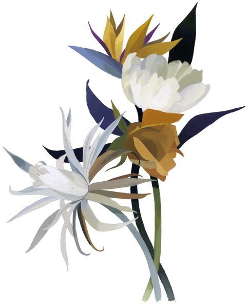 An imaginary flower with a white base from Hiroyuki Izutsu