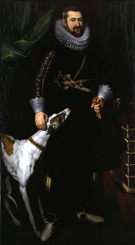 Portrait of a Gentleman said to be from the Coudenhouve Family of Flanders from Hispano-Flemish School