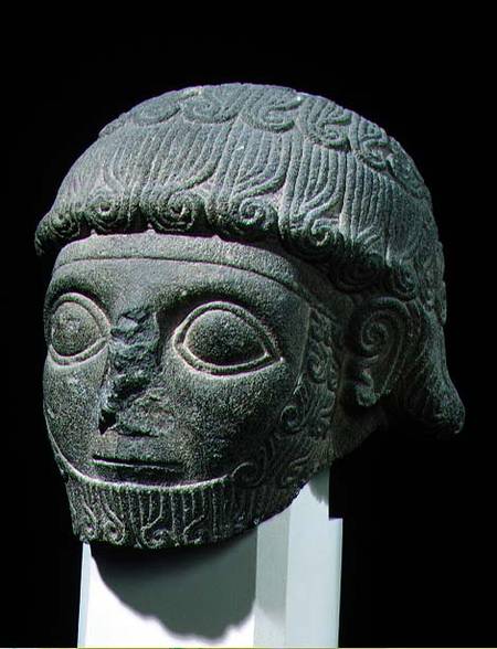 Head of a god, from Barak in Turkey from Hittite