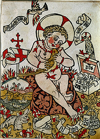 Neujahrs-Wunschblatt.Oberrheinisch Schreiber 783 from Holzschnitt