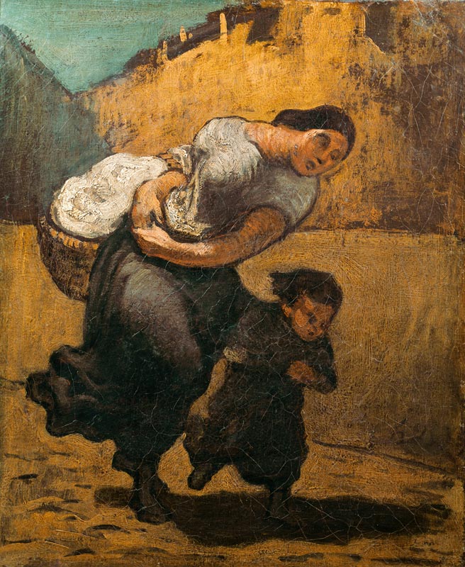 Daumier, Die Last from Honoré Daumier