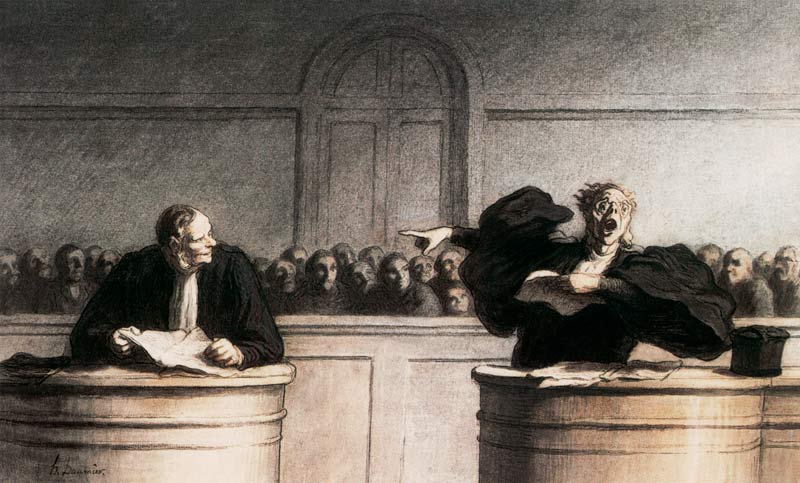 Une cause célèbre from Honoré Daumier