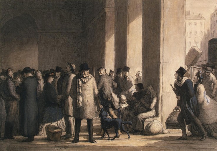 At the Gare Saint-Lazare from Honoré Daumier