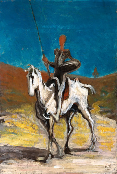 Cervantes, Don Quijote / Daumier from Honoré Daumier