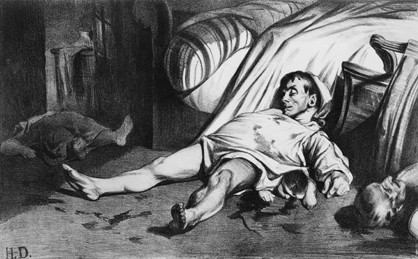 Daumier, Rue Transnonain, 15.4.1834 from Honoré Daumier