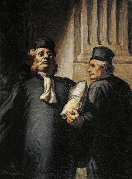 Zwei Advokaten from Honoré Daumier