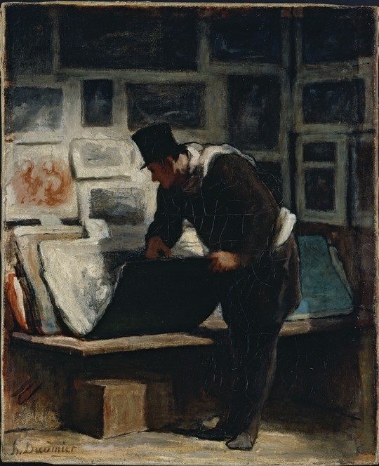 The Prints Collector from Honoré Daumier