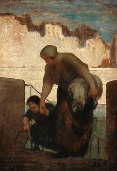 Die Wäscherin from Honoré Daumier