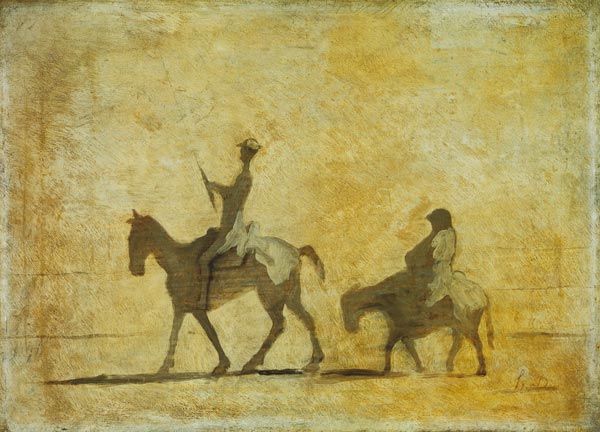 Don Quichote und Sancho Pansa. from Honoré Daumier
