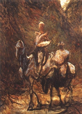 Don Quichotte et Sancho Pança l from Honoré Daumier
