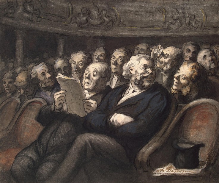 Intermission at the Comédie-Française from Honoré Daumier