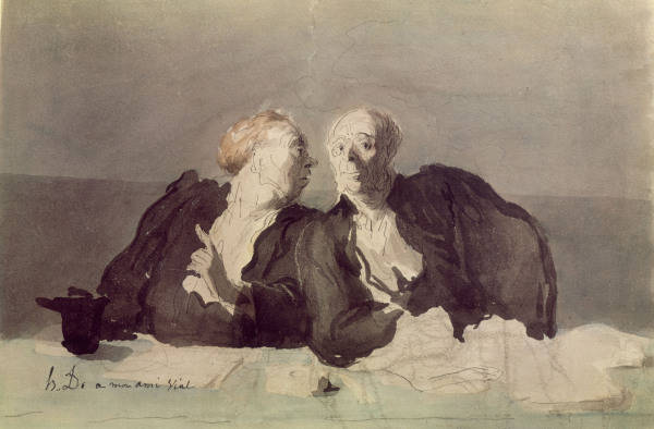 H.Daumier, Das entscheidende Argument from Honoré Daumier