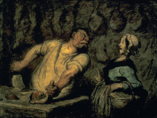 H.Daumier, Der Fleischer from Honoré Daumier