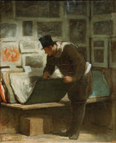 H.Daumier, Der Graphikliebhaber from Honoré Daumier