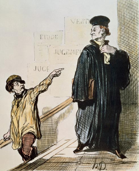 An Unsatisfied Client, from the series ''Les Gens de Justice'', c.1846 from Honoré Daumier