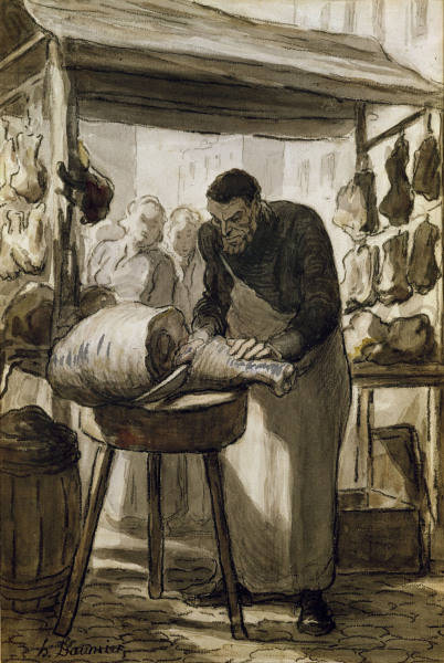 Honore Daumier, Der Fleischer from Honoré Daumier