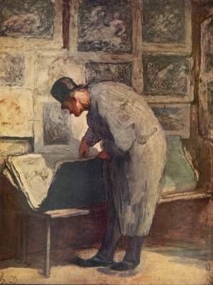 Der Kupferstich-Liebhaber from Honoré Daumier