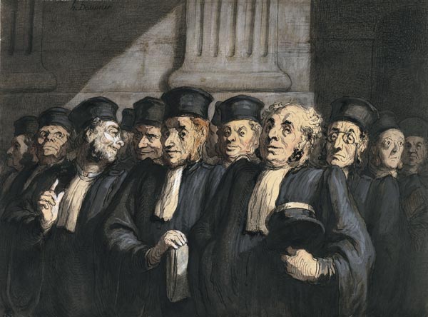 The Lawyers for the Prosecution from Honoré Daumier