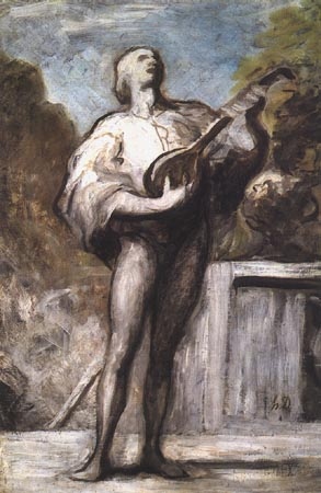 Le Troubadour from Honoré Daumier