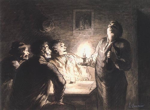 Les Buveurs from Honoré Daumier