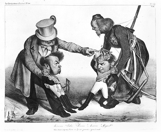 The Civil War in Portugal bringing into conflict Pedro I (1798-1834) Emperor of Brazil and King of P from Honoré Daumier