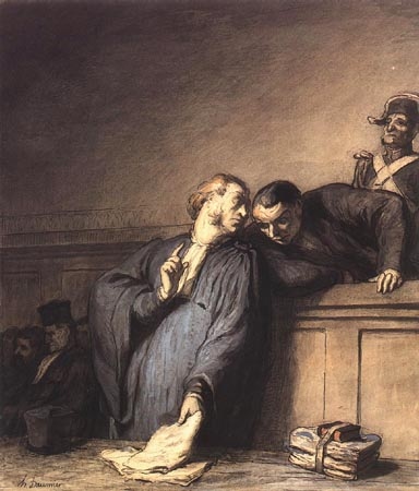 Une cause criminelle from Honoré Daumier