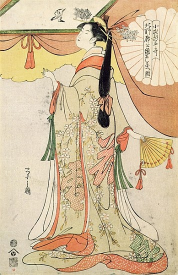 The Poetess Ko-Shibuku from Hosoda Eishi