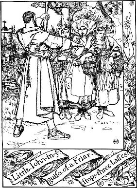 Illustration to the book "The Merry Adventures of Robin Hood" by Howard Pyle
