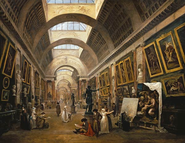 Ausstattungsprojekt für die grosse Galerie des Louvre from Hubert Robert