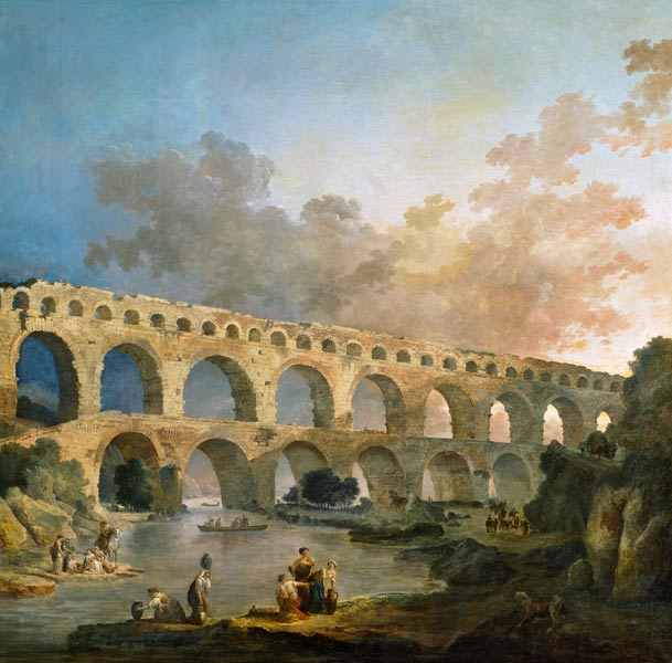 Der Pont-du-Gard. from Hubert Robert