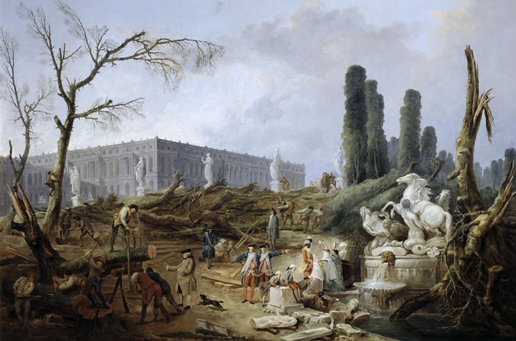 Bosquet des Bains d'Apollon from Hubert Robert